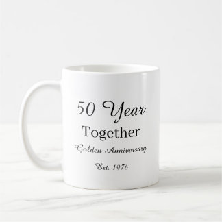 50 Year Anniversary Mug Golden Wedding Anniversary コーヒーマグカップ
