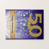 50 Year Recovery Anniversary Bold Numeral ジグソーパズル (横)