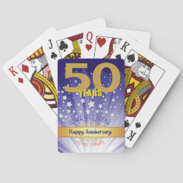 50 Year Recovery Anniversary Bold Numeral トランプ