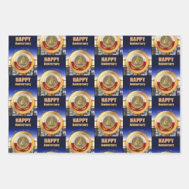 50 Year Sober Anniversary Coin Award ラッピングペーパーシート