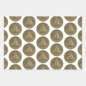 50 Year Sober Recovery Anniversary Coin ラッピングペーパーシート (正面)
