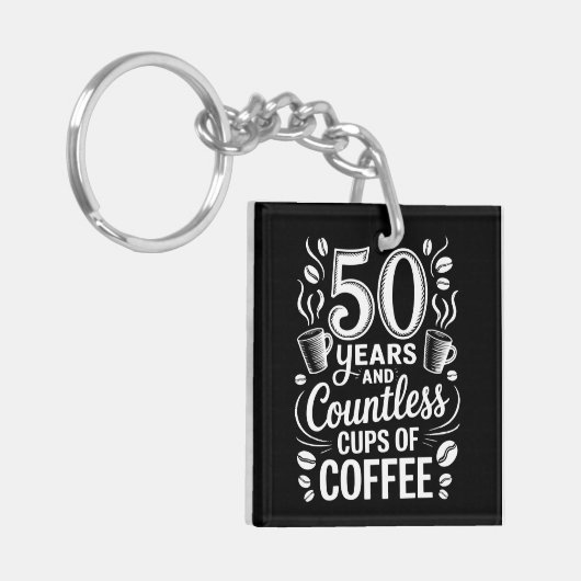50 Years and Countless Cups of Coffee  キーホルダー (正面左)