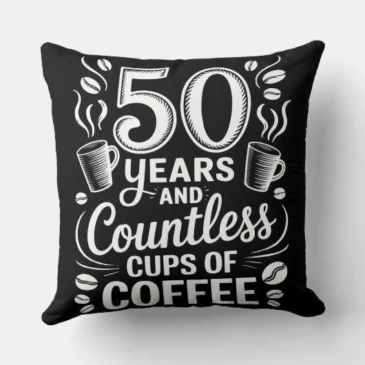 50 Years and Countless Cups of Coffee  クッション (裏面)