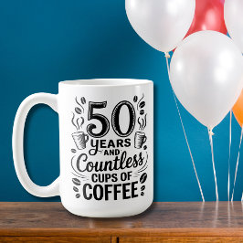 50 Years and Countless Cups of Coffee  コーヒーマグカップ