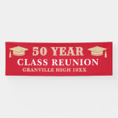 50 Years! LARGE 8 FT Class Reunion banner 横断幕 (横)