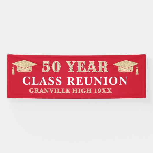 50 Years! LARGE 8 FT Class Reunion banner 横断幕 (横)