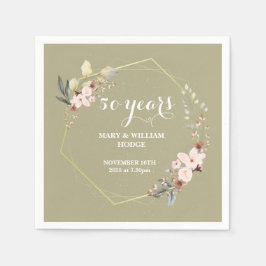 "50 Years of Forever: An Anniversary to Remember"  スタンダードカクテルナプキン