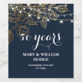 50 Years of Forever: An Anniversary to Remember" ワインラベル (シングルラベル)