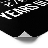 50 Years Old Equation Funny 50th Birthday Math ポスター (角)