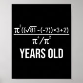 50 Years Old Equation Funny 50th Birthday Math  ポスター (正面)