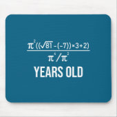 50 Years Old Equation Funny 50th Birthday Math マウスパッド (正面)