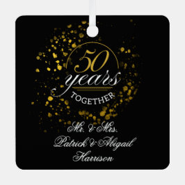 50 Years Together Wedding Anniversary Keepsake メタルオーナメント