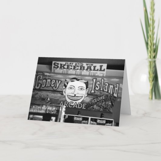 「50c Skeeball」の空白のな挨拶状 カード (正面)