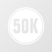 50kランナーズ ウルトラマラソンオープン ウィンドウサイン (シート)