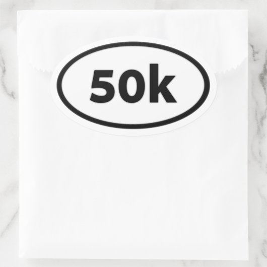 50k 楕円形シール (バッグ)