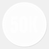 50k Runners Ultra Marathon Open ラウンドシール (正面)