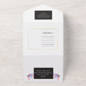 50Mens 🎸🤣ロックスター誕生日ギターファンキーおもしろい オールインワン招待状 (外側)