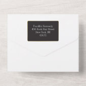 50Mens 🎸🤣ロックスター誕生日ギターファンキーおもしろい オールインワン招待状 (裏面)