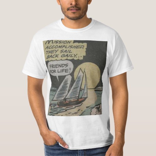50sアドベンチャー漫画 |最高のクラシック漫画 tシャツ (正面)