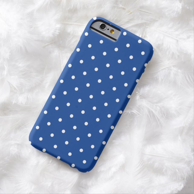 50sスタイルのコバルトブルーの水玉模様のiPhone6ケース Case-Mate iPhoneケース (インサイチュ)