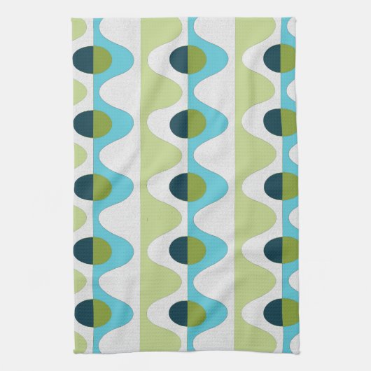 50sスタイルレトロティータオルセット(3) キッチンタオル (縦)