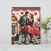 50sダイナーバレンタインスクラップブック紙 (スタンド正面)