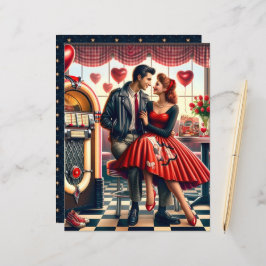 50sダイナーバレンタインスクラップブック紙