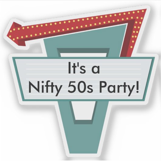 50sダイナー記号1 シール (正面)