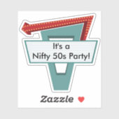 50sダイナー記号1 シール (シート)