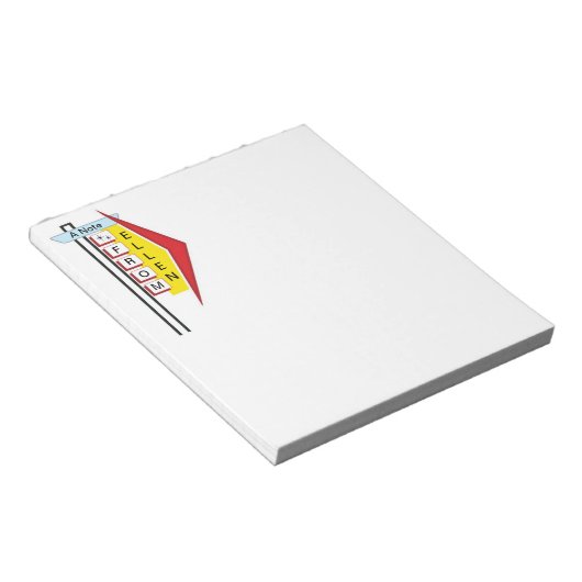 50sダイナー記号3 ノートパッド (アングル)