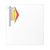 50sダイナー記号3 ノートパッド (正面)