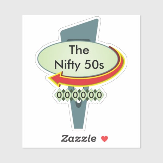 50sダイナー記号4 シール (シート)