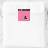 50sレトロプードルスカート スクエアシール (バッグ)