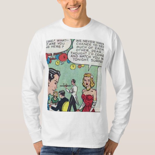 50sロマンチック漫画 tシャツ (正面)