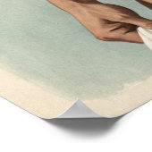 50sヴィンテージ – ハンサムな男のポーズ ポスター (角)