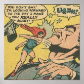 50s漫画すごいヒーローヴィンテージ漫画ゴールデンエイジc ポスター (正面)