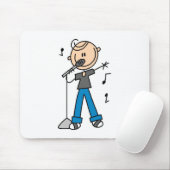 50s男性の歌手の棒の姿のTシャツおよびギフト マウスパッド (マウス)