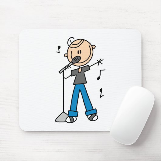 50s男性の歌手の棒の姿のTシャツおよびギフト マウスパッド (マウス)