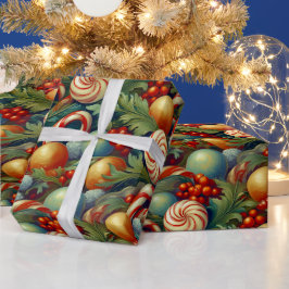 50s 60sヴィンテージクリスマスラッピング紙H1003 ラッピングペーパー