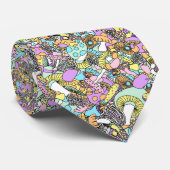 50s psychedelic mushrooms tie ネクタイ (ロール)