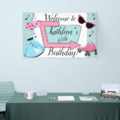 50's Retro Birthday  横断幕 (トレードショー)