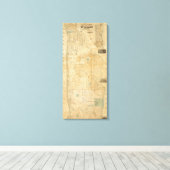 50thの北のニューヨークの市と郡 キャンバスプリント (インサイチュ (ウッドフロア))