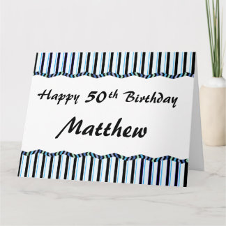 50thまたは任意の年齢の誕生日 – 大 カード