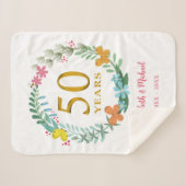 50thアニバーサリーゴールデンフローラバタフライリース シェルパブランケット (正面(横))