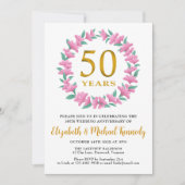 50thアニバーサリーゴールデンフローラリース 招待状 (正面)