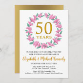 50thアニバーサリーゴールデンフローラリース 招待状 (正面/裏面)
