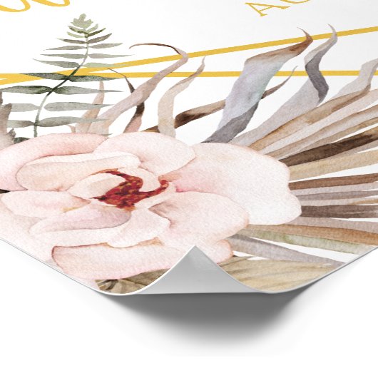 50thエレガントな結婚記念日のポスター ポスター (角)