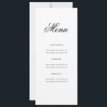 50thエレガント Birthday Partyメニュー金ゴールド 招待状<br><div class="desc">"エレガントBirthday Party Menu"デザインと金ゴールドのフォーマルタイポグラフィスクリプトとカスタム文字。</div>