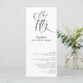 50thエレガント Birthday Partyメニュー メニュー (スタンド正面)