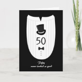 50thカスタマイズ可能な誕生日グリーティングカード カード (正面)